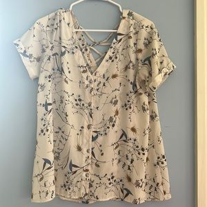 floral lightweight tee